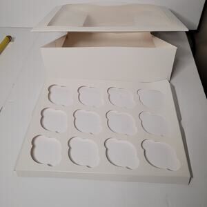 Cupcake Boxes with Inserts - Holds 12 Cupcakes - Pack of 4